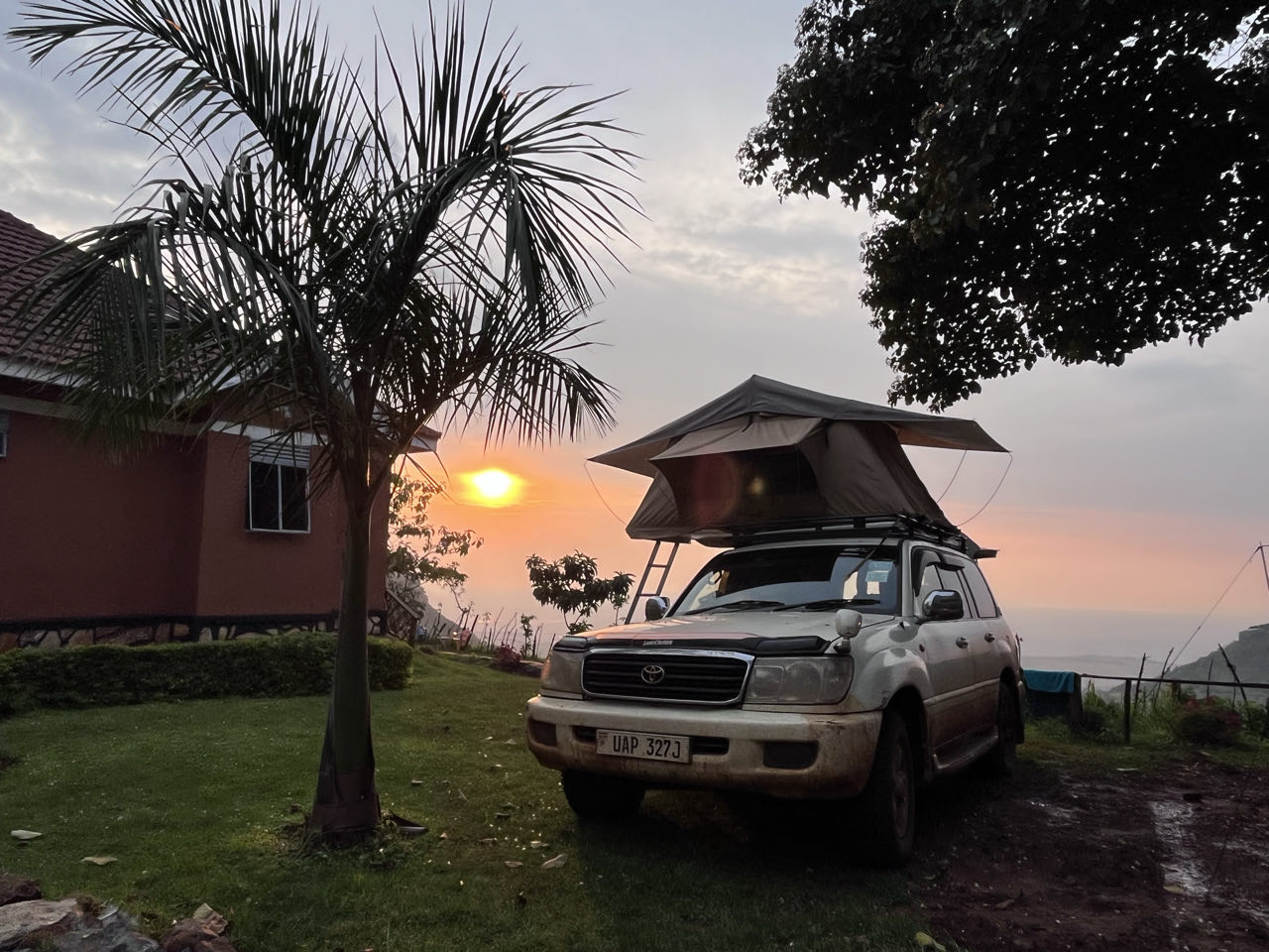 car rental Uganda with rooftop tent